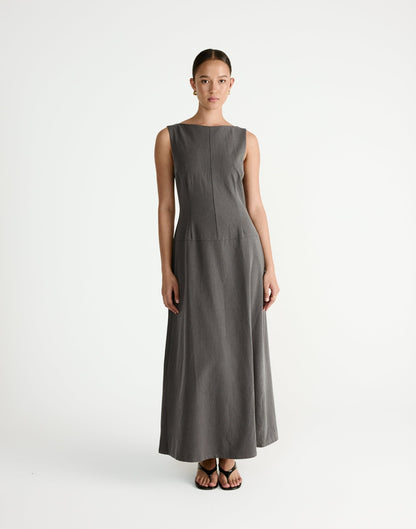 Flux Maxi Dress (Grey)