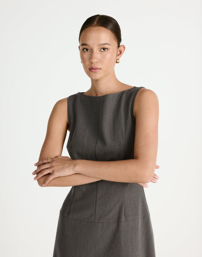 Flux Maxi Dress (Grey)