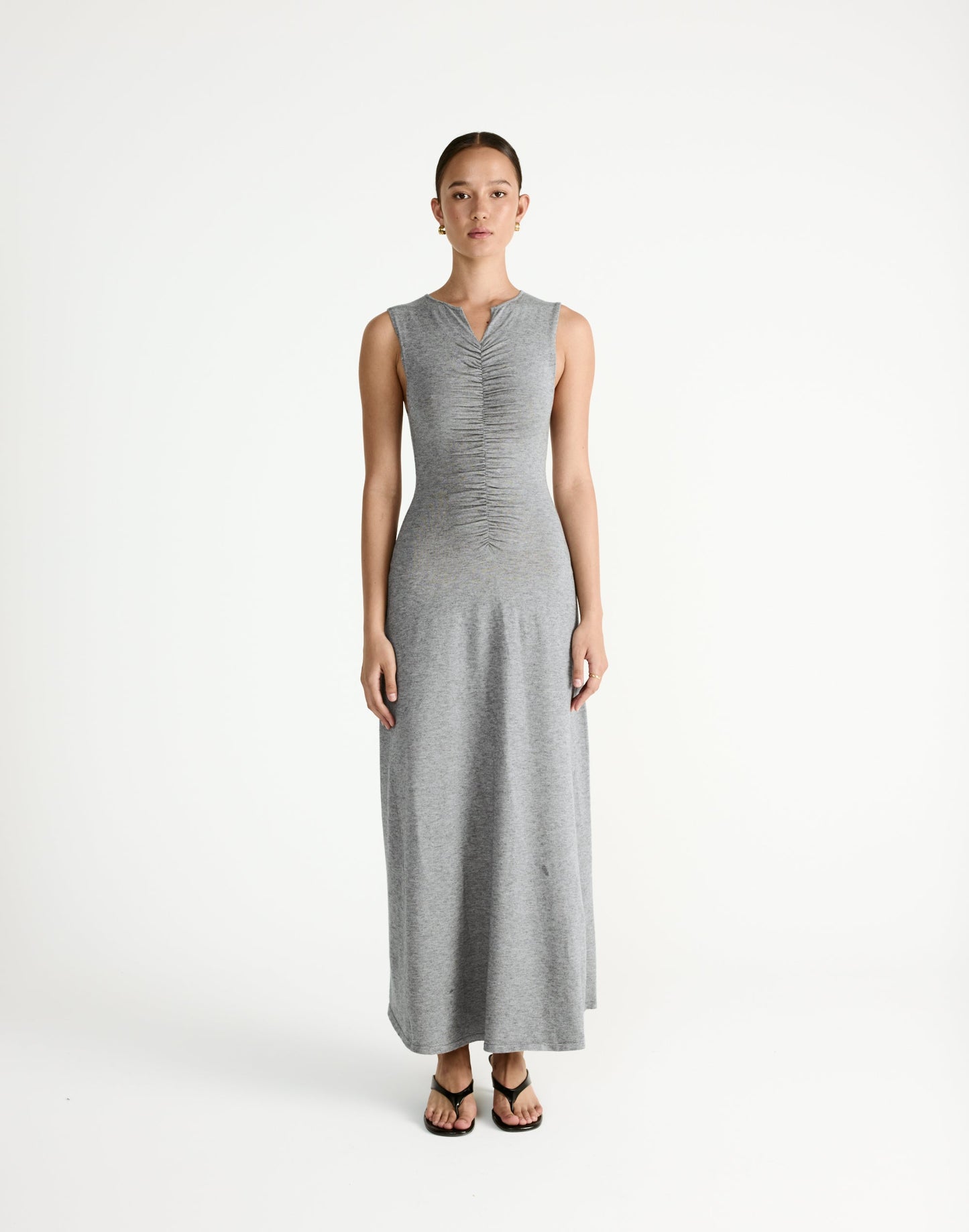 Laney Maxi Dress (Grey Marle)