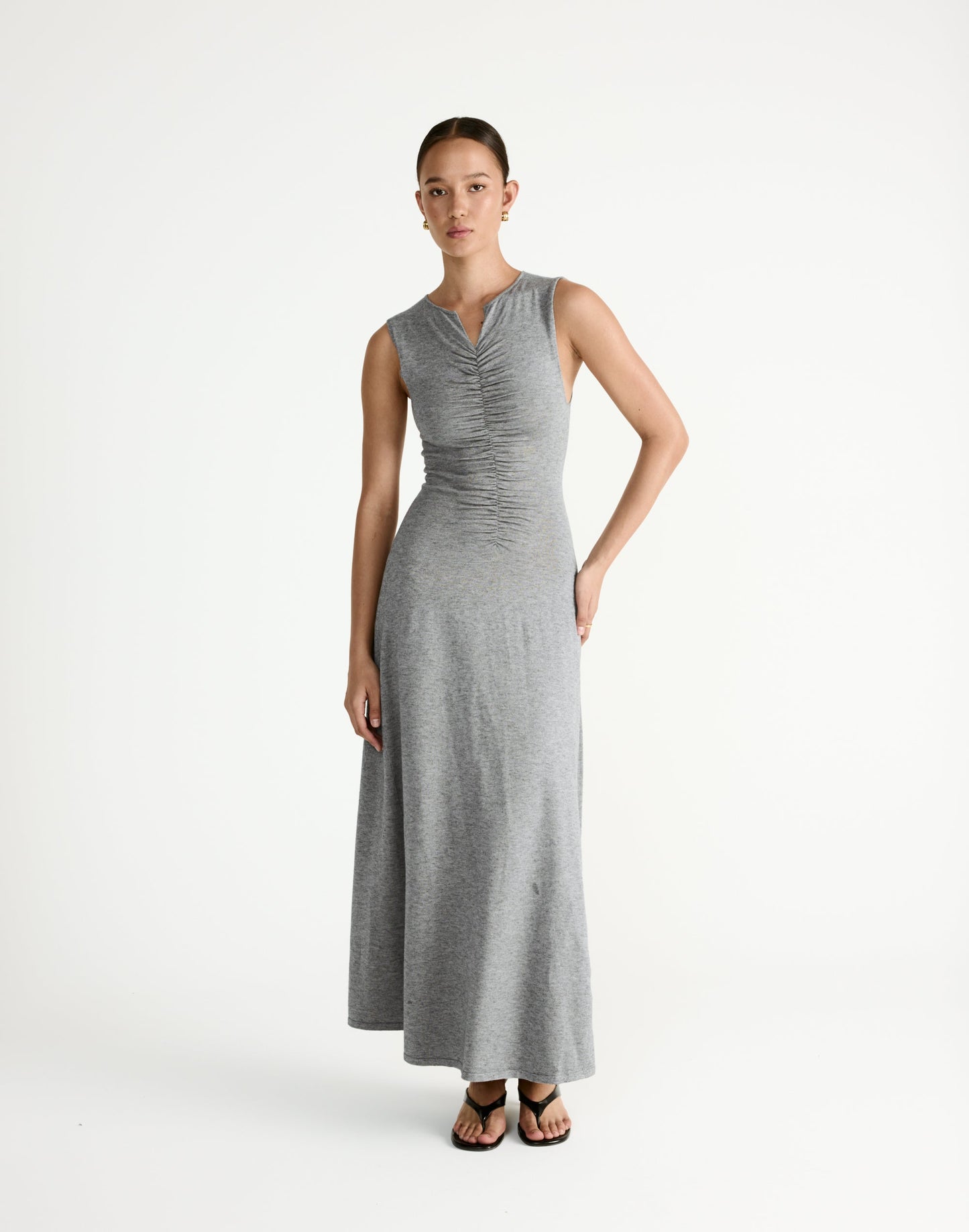 Laney Maxi Dress (Grey Marle)
