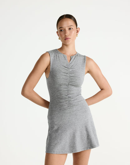 Laney Mini Dress (Grey Marle)