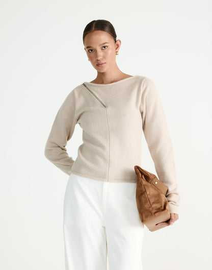 Wynter Long Sleeve Top (Latte)