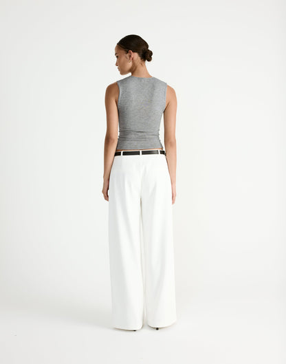 Laney Top (Grey Marle)