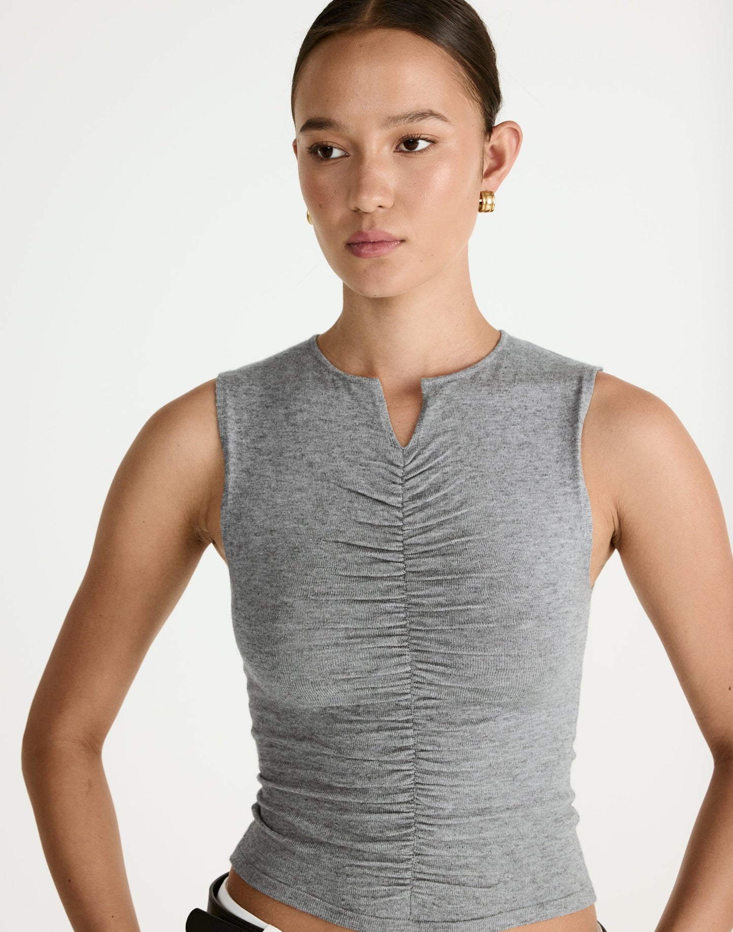 Laney Top (Grey Marle)