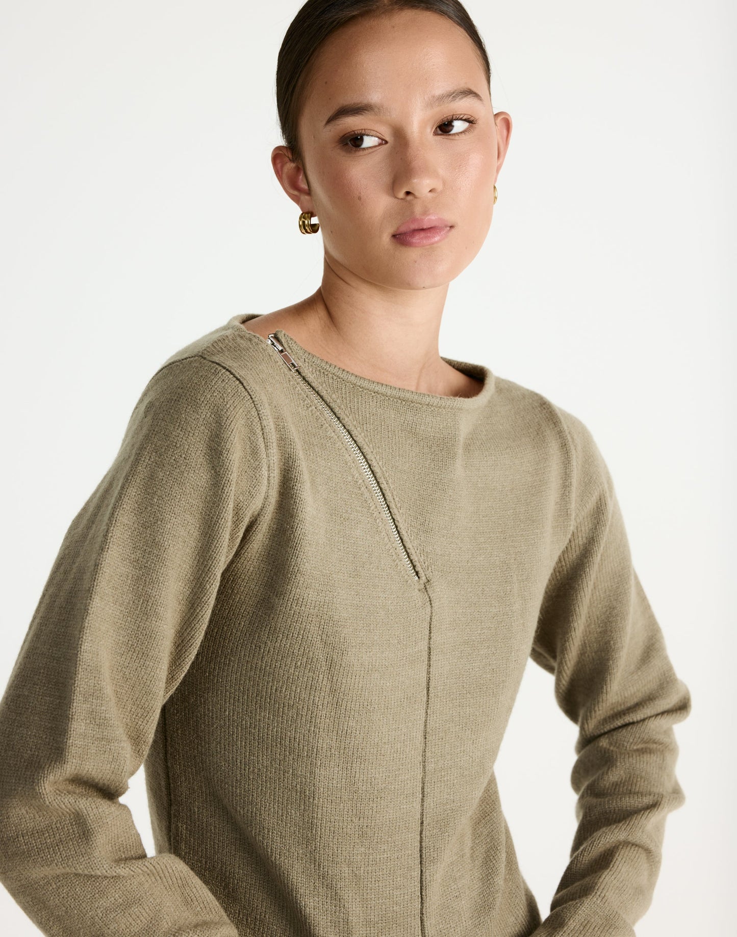 Wynter Long Sleeve Top (Dusty Olive)