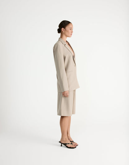 Emmett Midi Pants (Pebble)