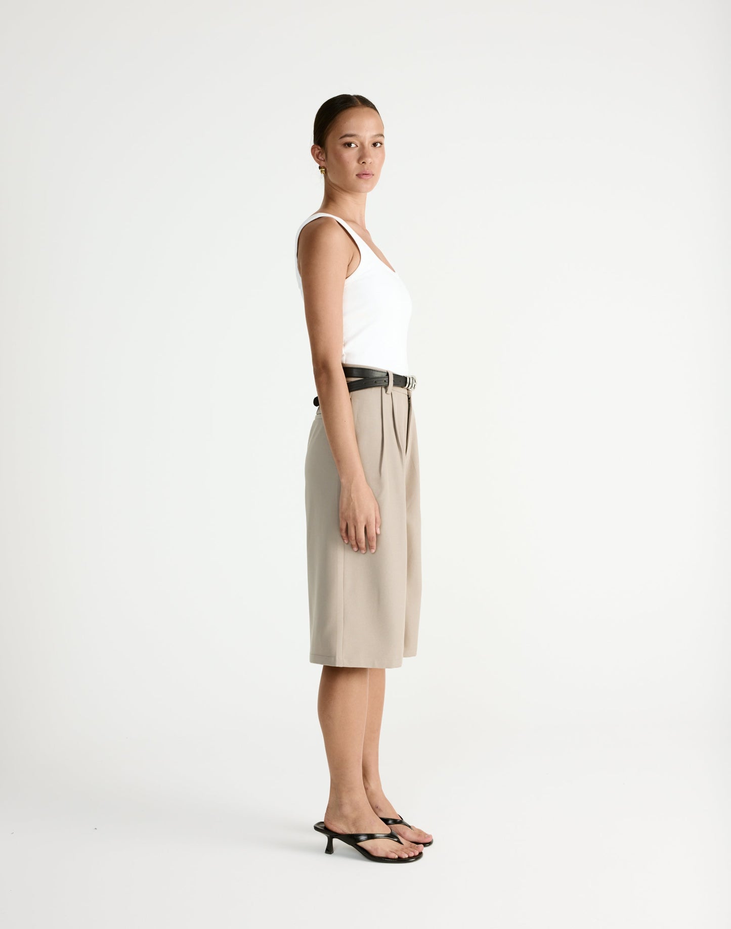 Emmett Midi Pants (Pebble)