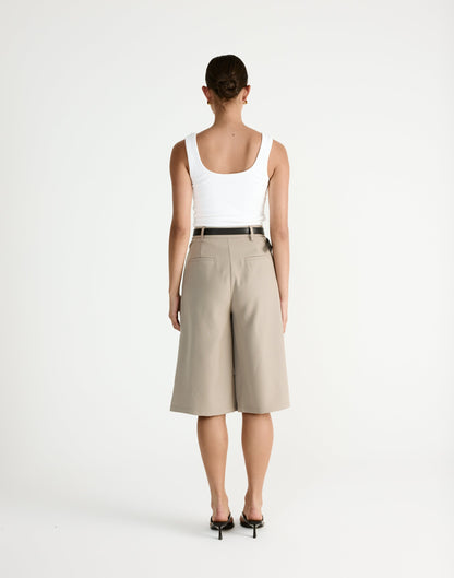 Emmett Midi Pants (Pebble)