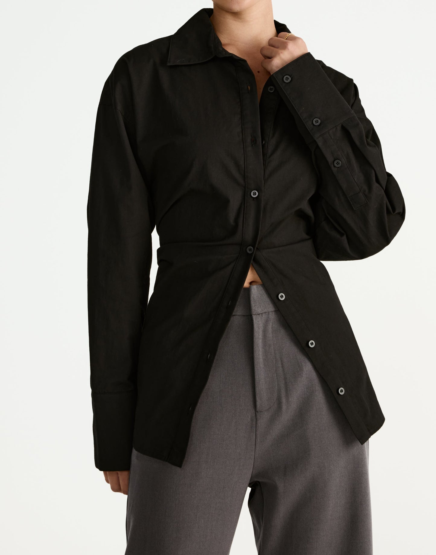 Barrett Long Sleeve Shirt (Black)